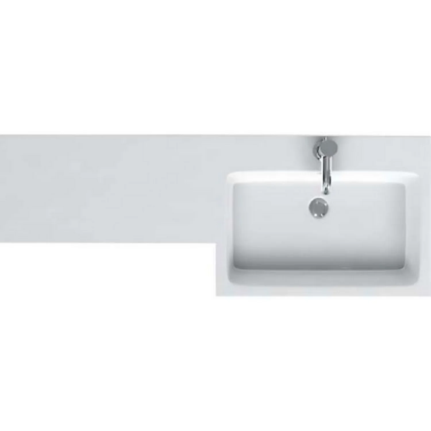 Bathstore MyPlan 1200mm Worktop With Right Hand Integrated Basin