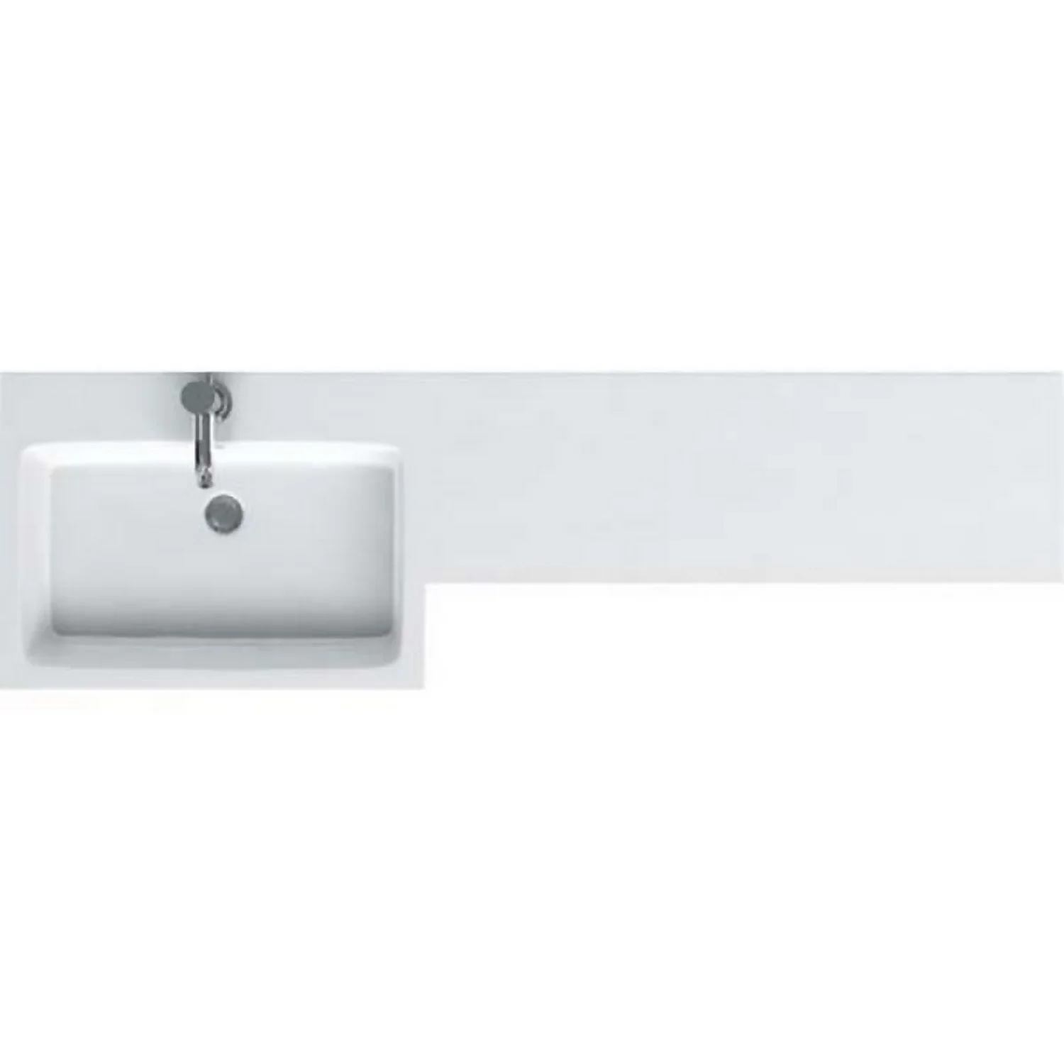 Bathstore MyPlan 1500mm Worktop With Left Hand Integrated Basin