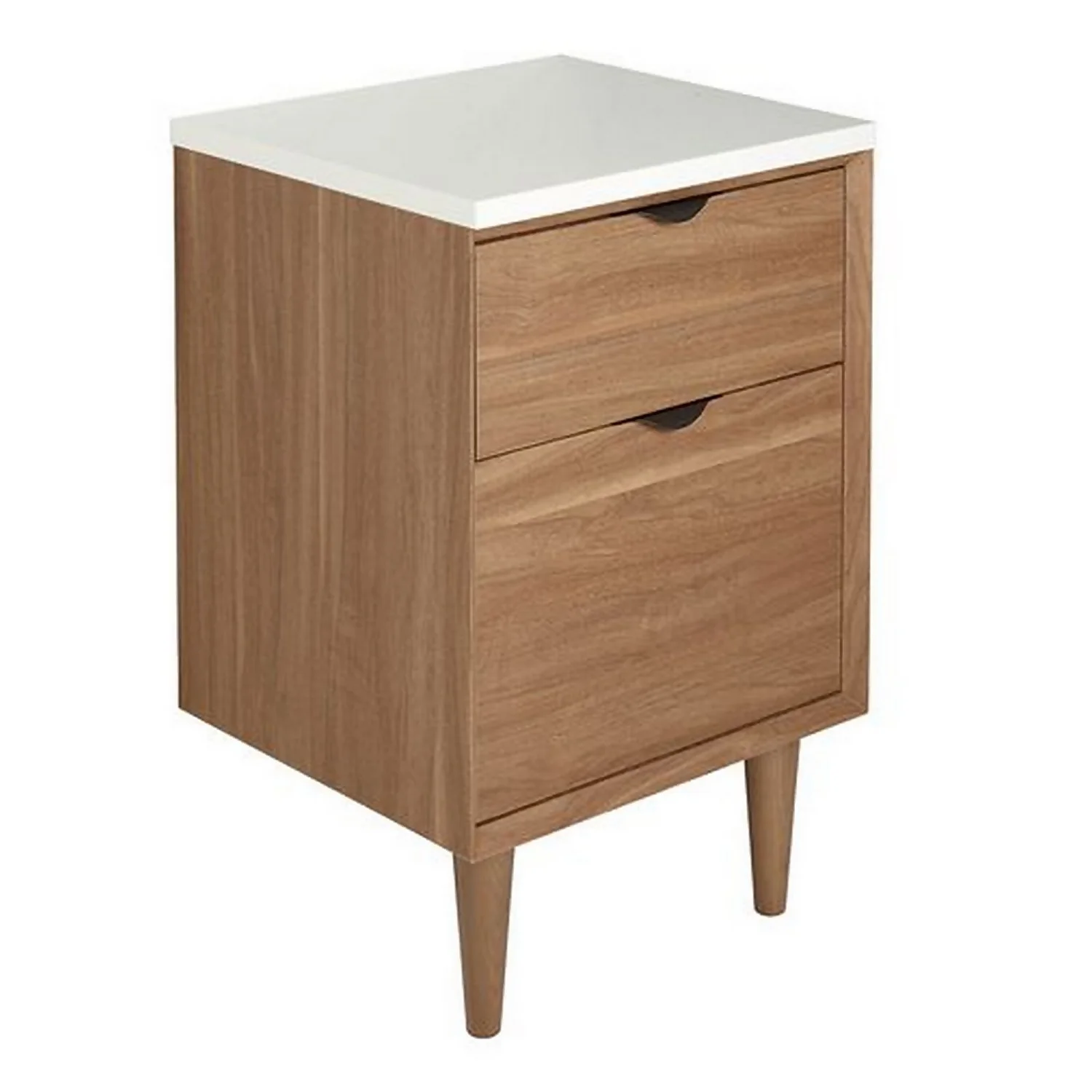 Bathstore Noir Craft Solid Surface Stone Effect Countertop 500mm - Gloss White