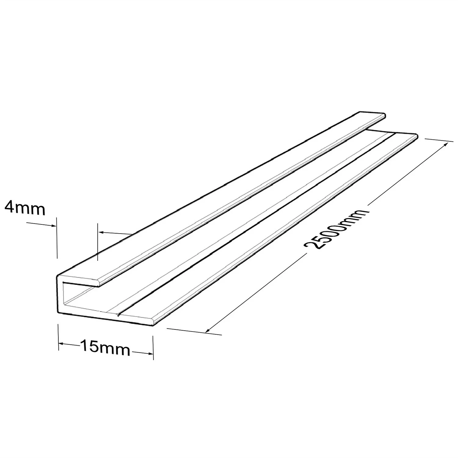 Wetwall End Cap - Polished Silver - Acrylic - Image 2