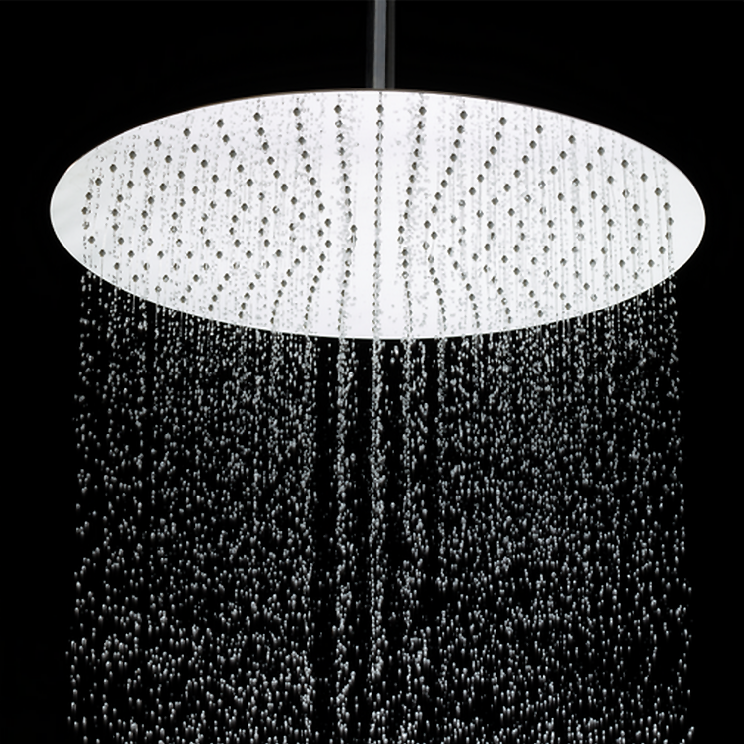 Bathstore Piano 300mm Round Shower Head (with Long Ceiling Arm)