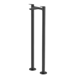 Bathstore Aero Floorstanding Bath Filler Tap Matt Black