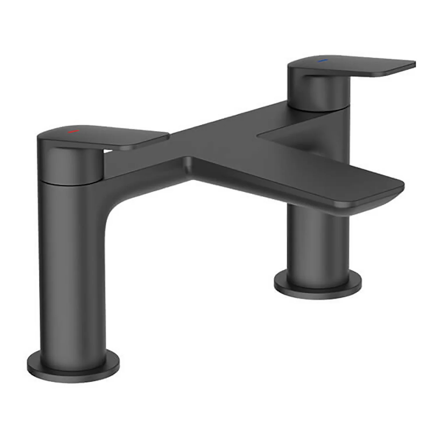 Bathstore Aero Floorstanding Bath Filler Tap Matt Black - Image 2