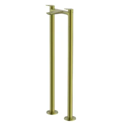 Bathstore Aero Floorstanding Bath Filler Tap Brushed Brass