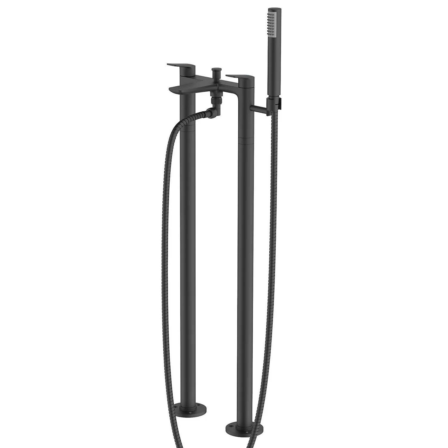 Bathstore Aero Floorstanding Bath Shower Mixer Tap Matt Black