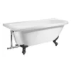 Bathstore Stanton Shower Bath With Black Feet - Left Hand