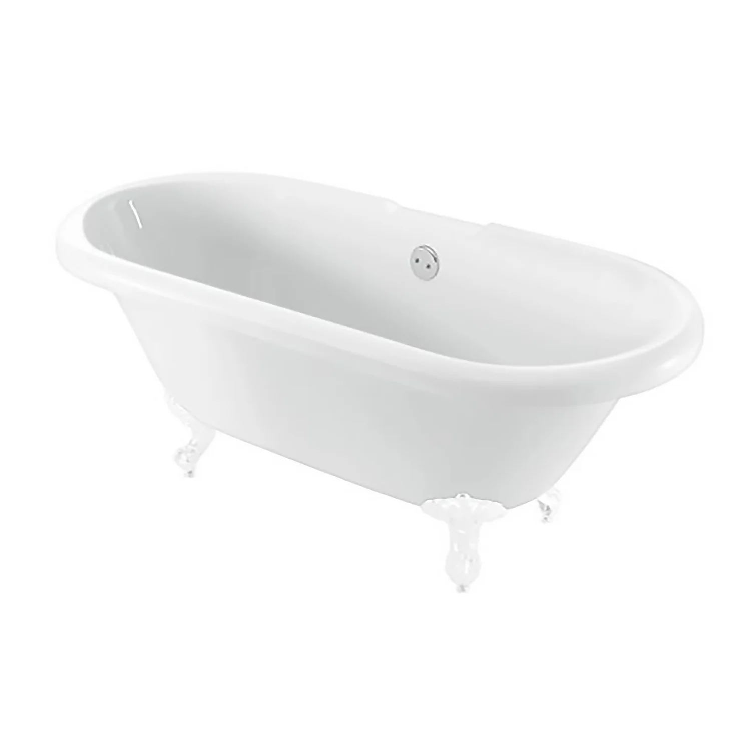 Bathstore Evesham Roll Top Bath With White Feet