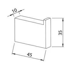 Bathstore Etta Robe Hook - Brushed Bronze