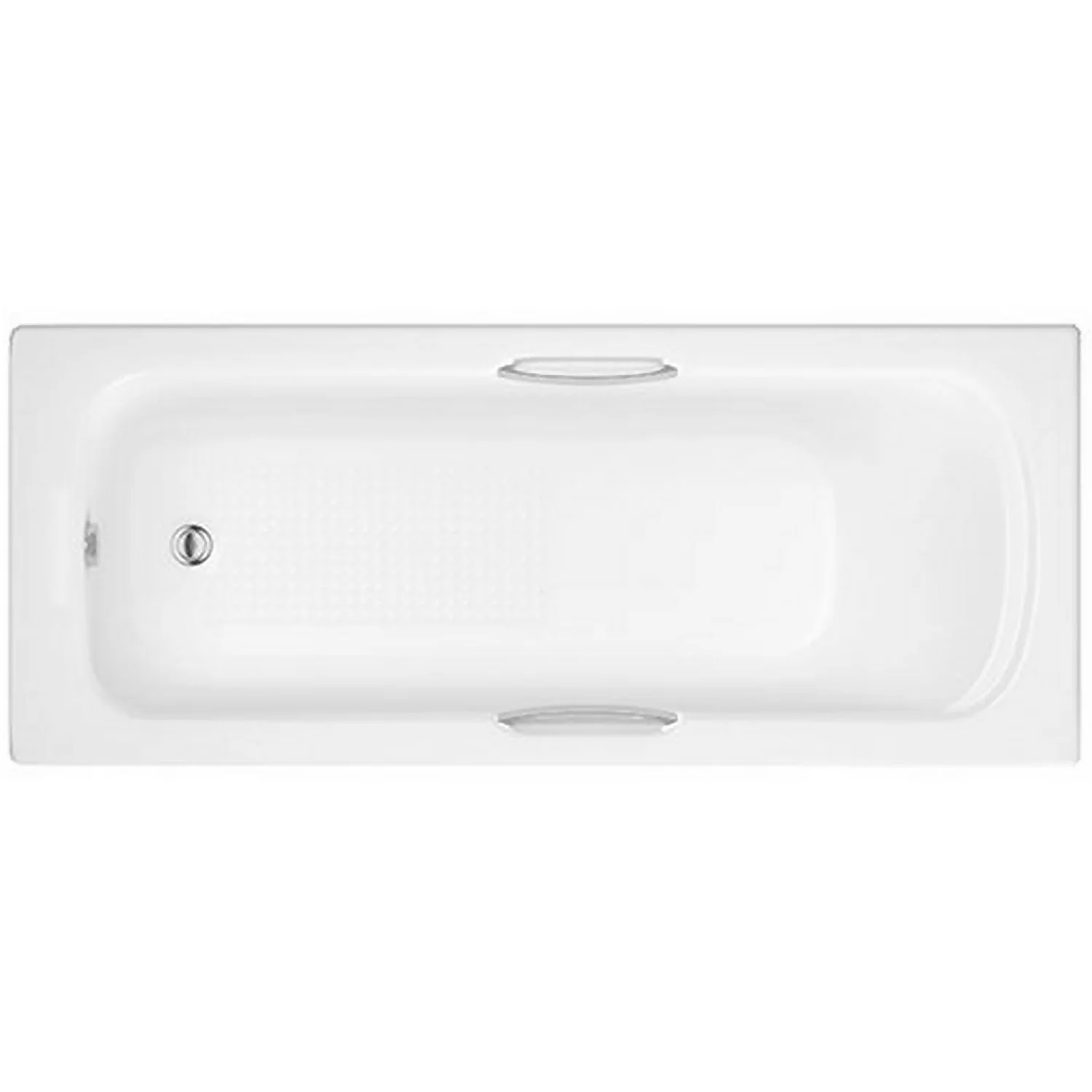 Bathstore Claro Straight Bath With Grips - 1675 X 700mm