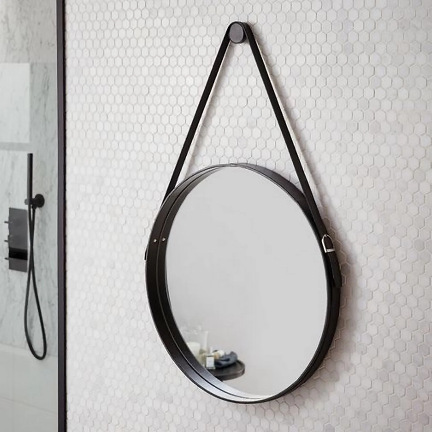 Bathstore Noir 600mm Round Mirror - Image 4