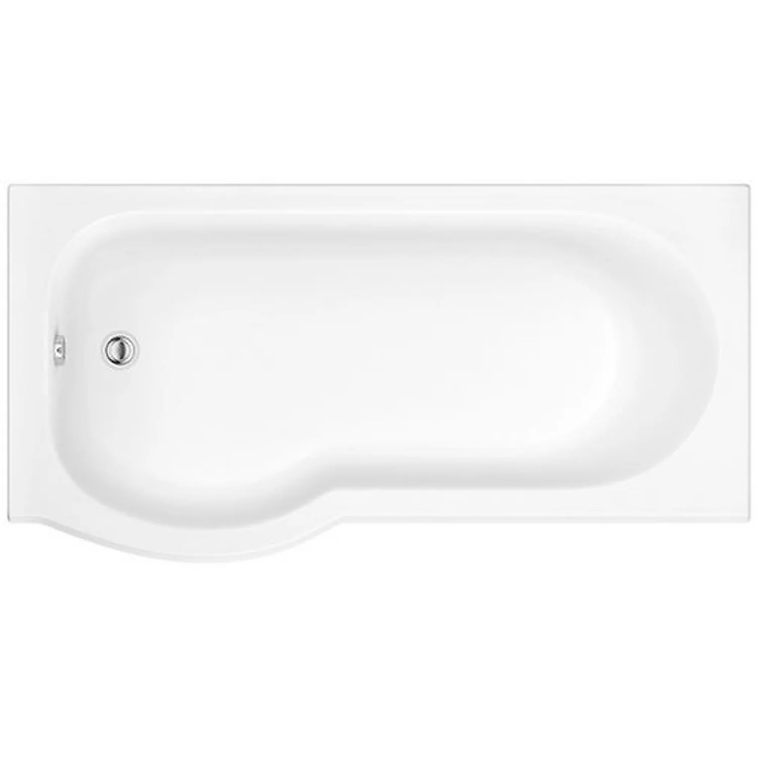 Bathstore Pilma Left Hand Shower Bath With Screen - 1500 X 850mm - Image 2