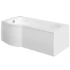 Bathstore Pilma Left Hand Shower Bath With Screen - 1700 X 850mm