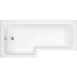 Bathstore Lena Left Hand Shower Bath With Screen - 1700 X 850mm