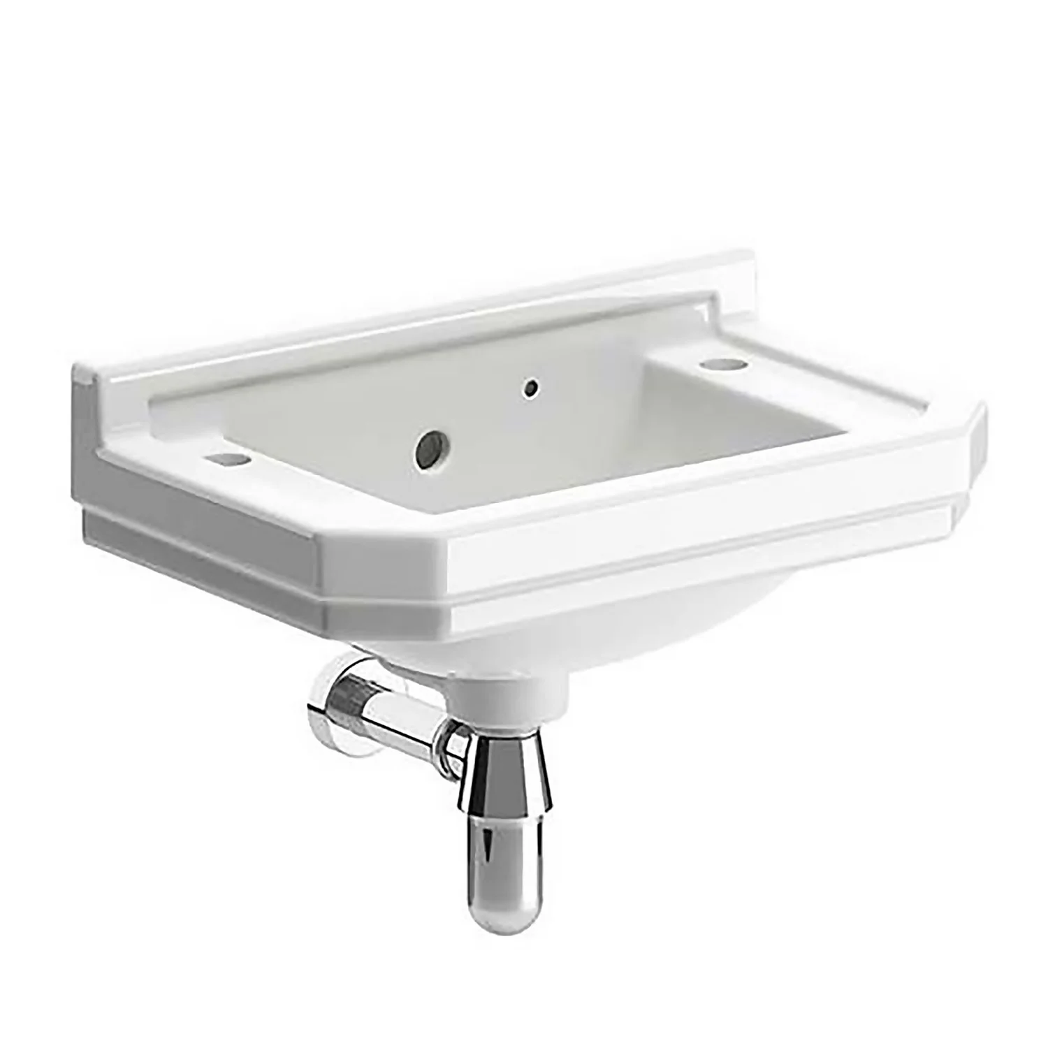 Bathstore Whitechapel Cloakroom Basin - 2 Tap Holes