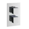 Bathstore Square Thermostatic Shower Valve - 2 Outlets