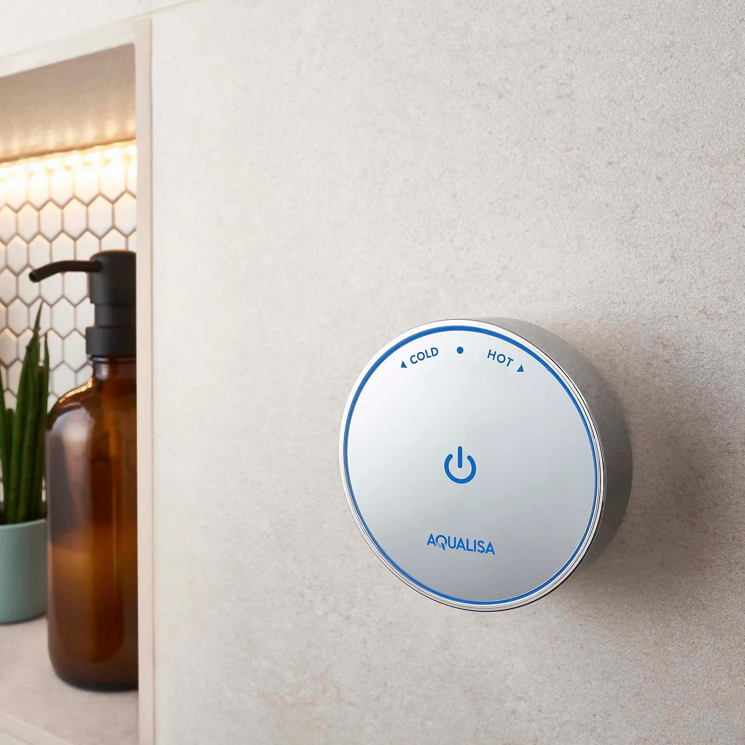 Aqualisa Quartz Blue Fixed Head Digital Shower For Pumped Boilers - Image 2