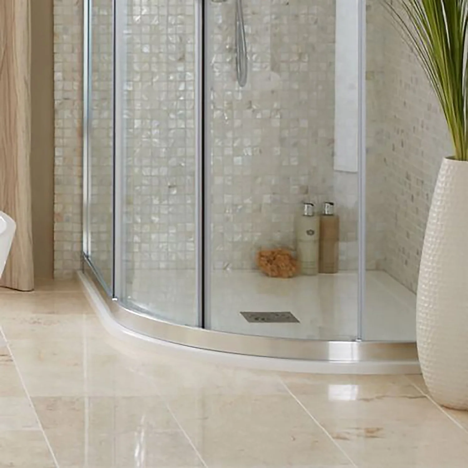 Bathstore Everstone Offset Quadrant Right Hand Shower Tray 1200 X 800mm