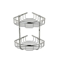 Bathstore Wire Double Corner Basket