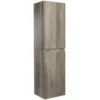 Bathstore Mino Tall Wall Mounted Unit - Nebraska Oak
