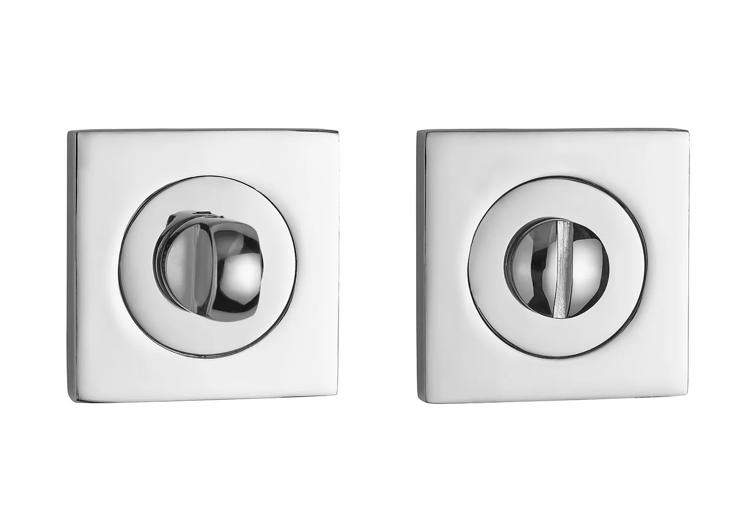 Sandleford Square Bathroom Escutcheon - Polished Chrome
