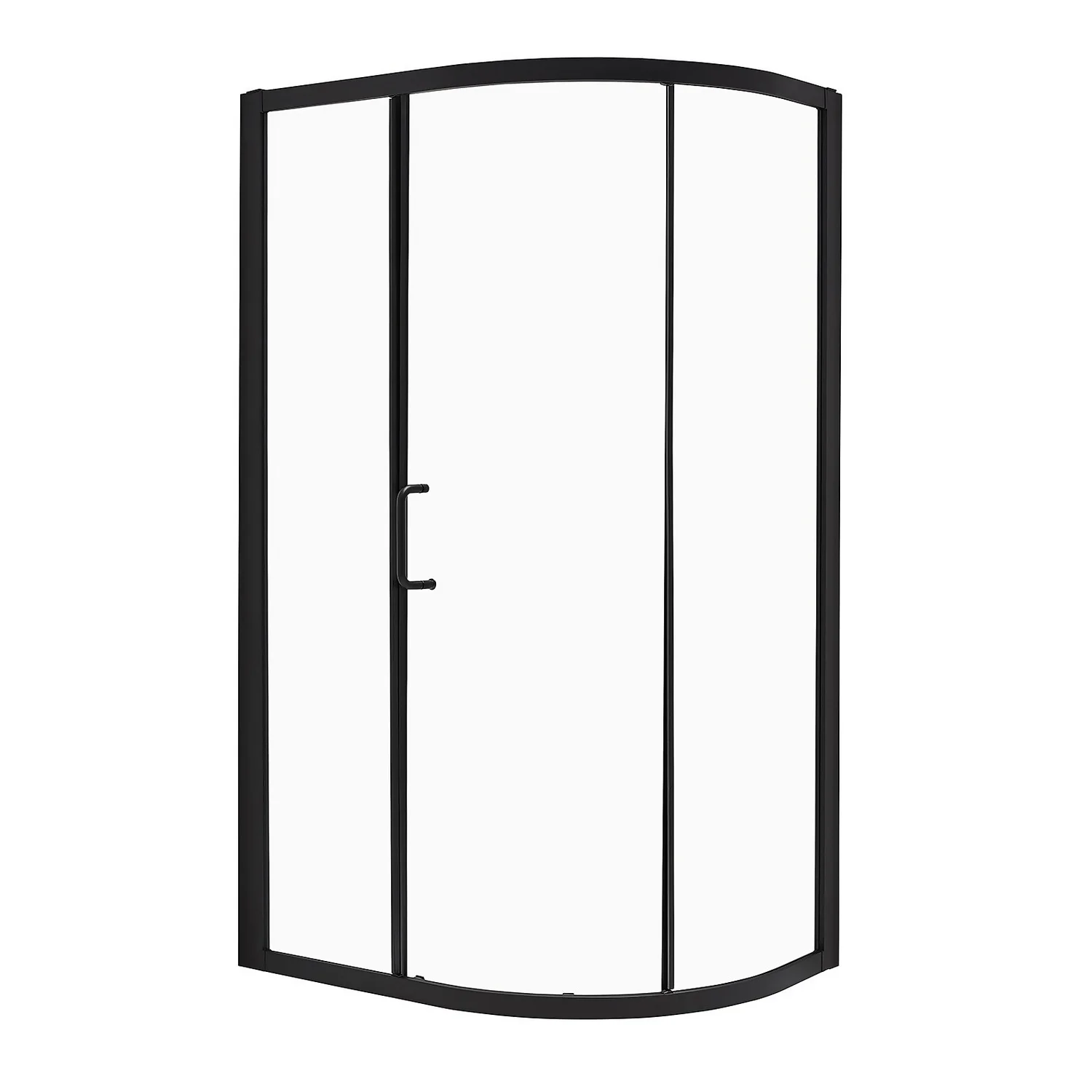 Bathstore Noir 1100mm Black Offset Quadrant Shower Enclosure