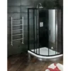 Bathstore Noir 1200mm Black Offset Quadrant Shower Enclosure