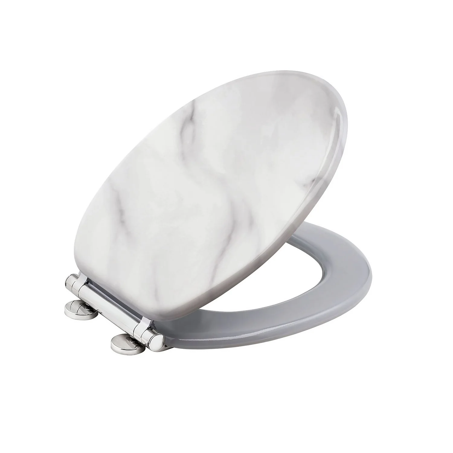 Aqualona Wooden Toilet Seat - Marble Effect