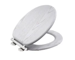 Aqualona Toilet Seat - White Oak Effect