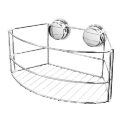Deep Self Adhesive Shower Storage Basket - Chrome