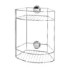 2-Tier Self Adhesive Shower Storage Basket - Black