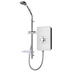 Triton Enhance 9.5kW Electric Shower - Brushed Steel