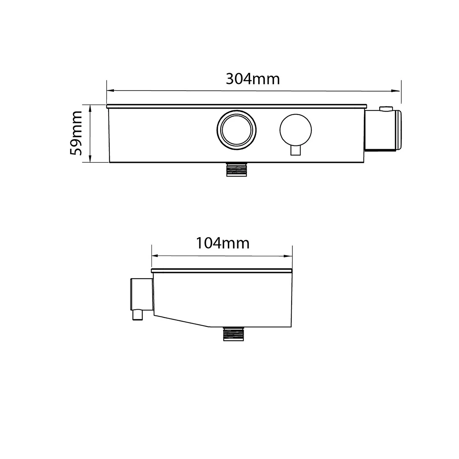 Triton Push Button Mixer Shower - Black - Image 7