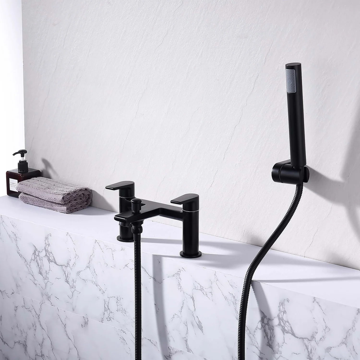 Anstey Bath Shower Mixer Tap Black - Image 2