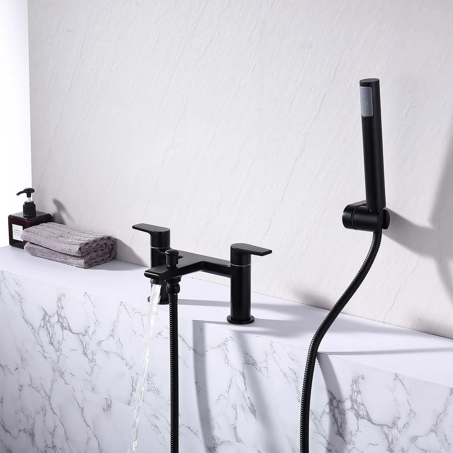 Anstey Bath Shower Mixer Tap Black - Image 3