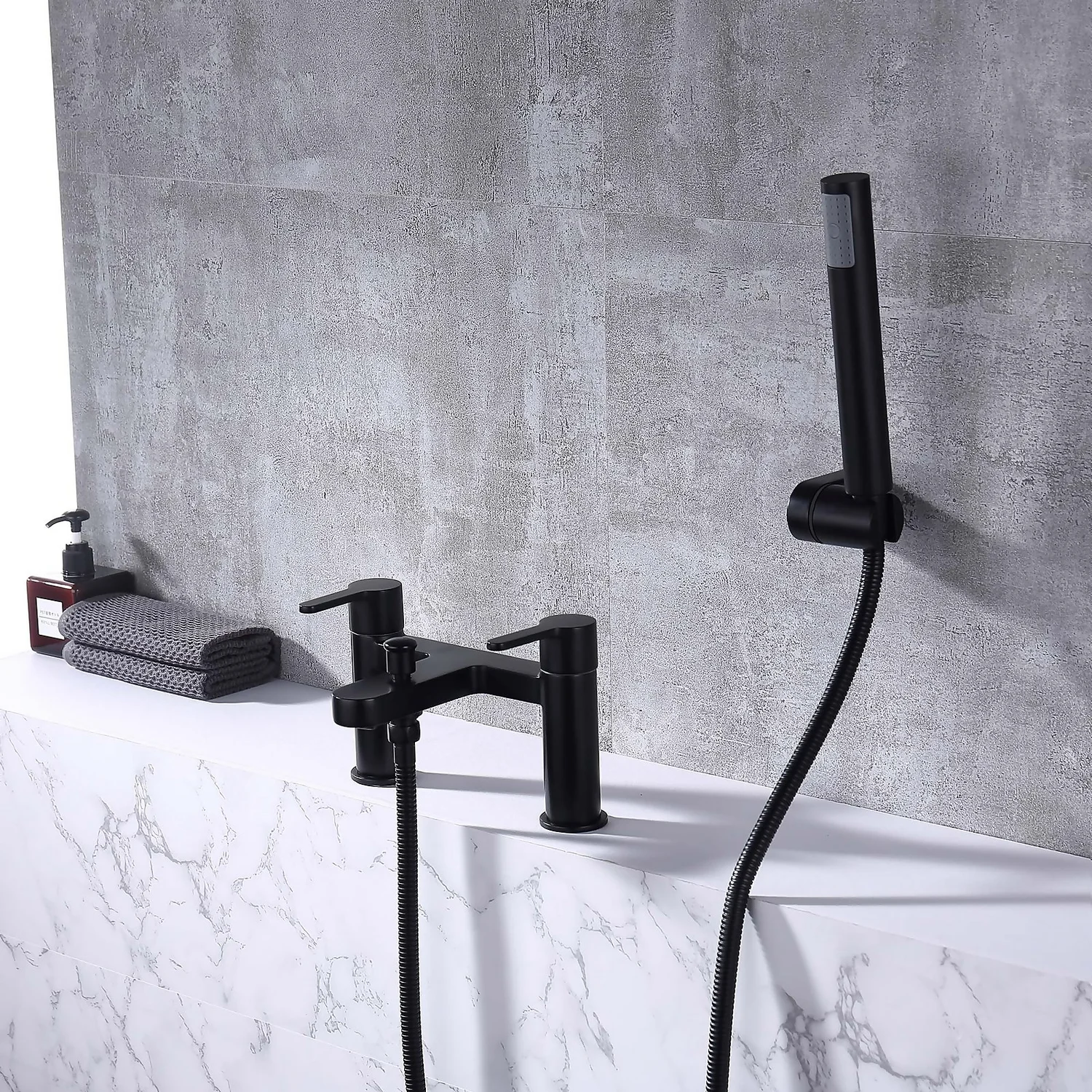 Datchworth Bath Shower Mixer Tap Black - Image 2