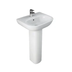 Bathstore Newton 450mm White Basin And Full Pedestal