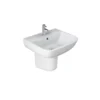 Bathstore Cedar 520mm White Basin And Semi Pedestal