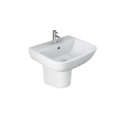 Bathstore Cedar 520mm White Basin And Semi Pedestal