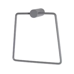 Square Towel Ring - Grey