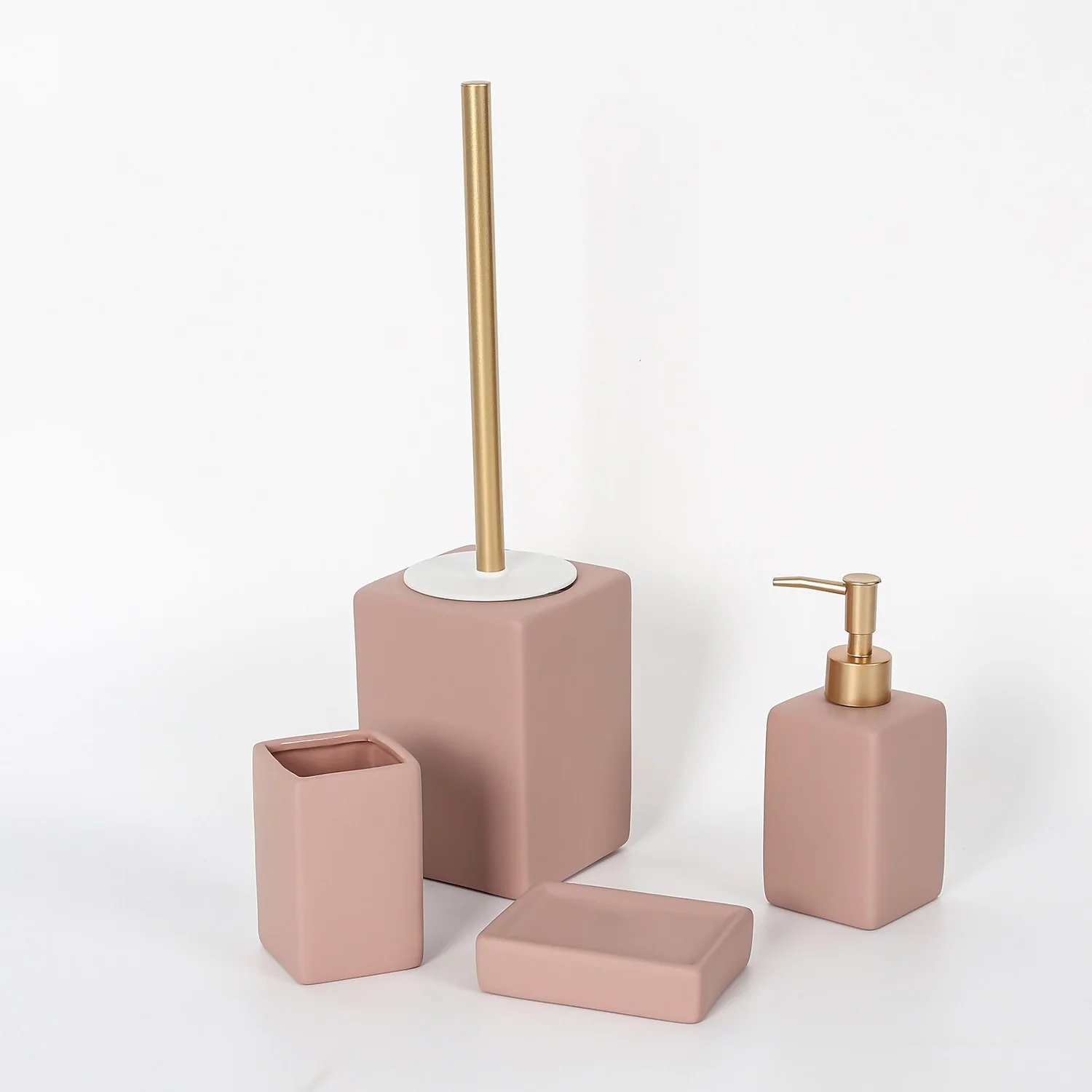 Ceramic Toilet Brush - Blush Pink - Image 2