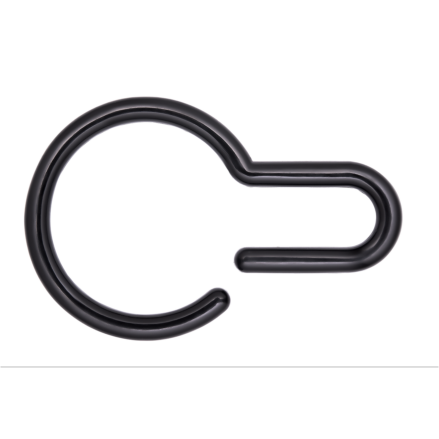 Aqualona Shower Curtain Quick Hooks - Matt Black