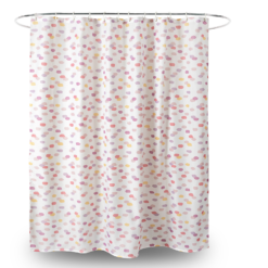 Homebase Pink Spots Shower Curtain