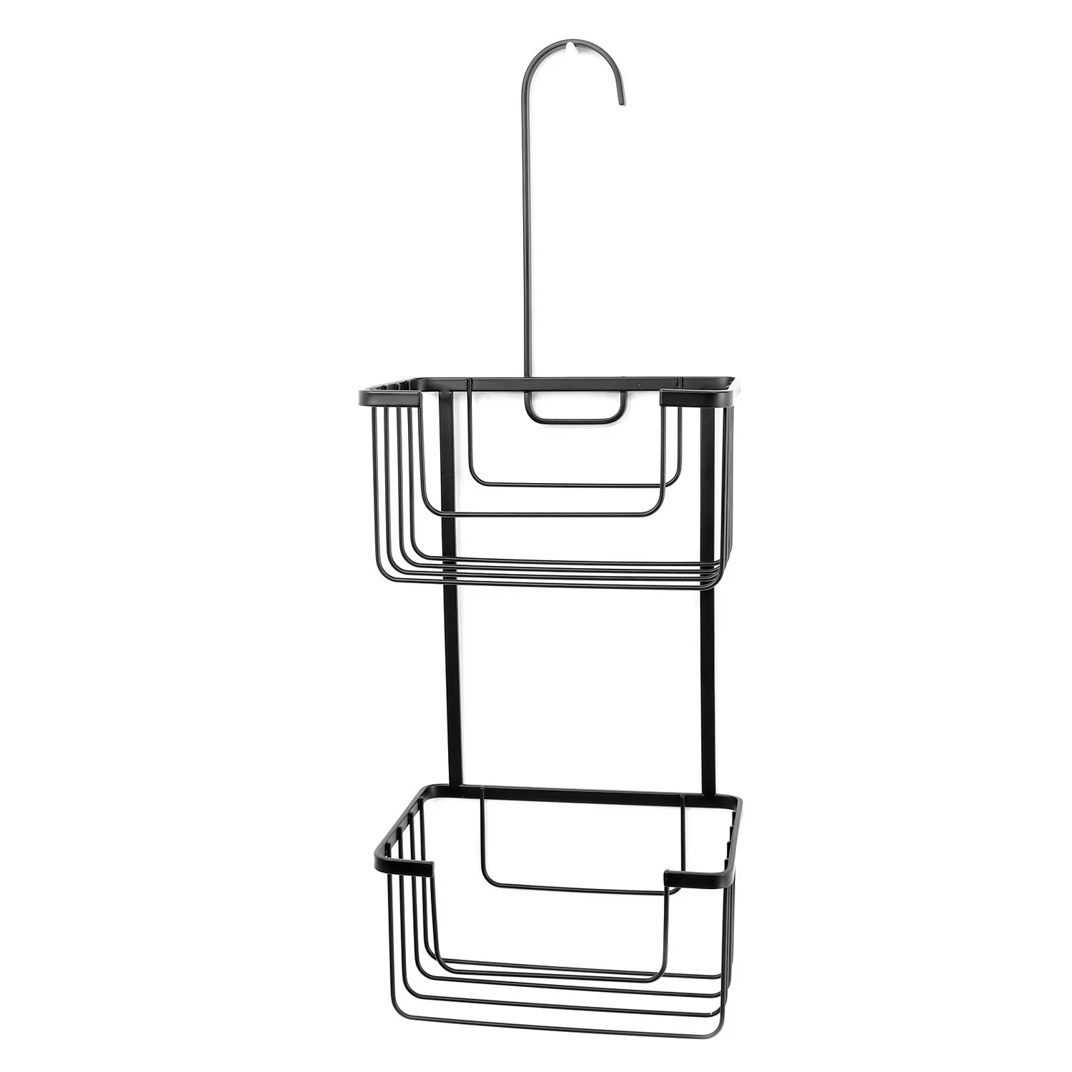 Homebase 2 Tier Shower Basket - Black