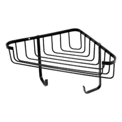 Homebase 1 Tier Corner Basket - Black