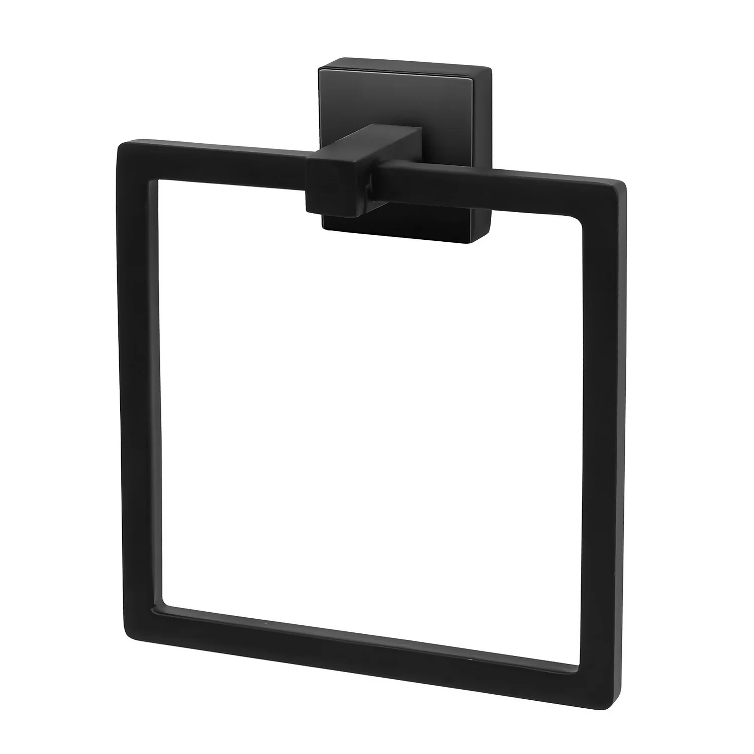 Homebase Towel Ring Square - Black