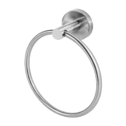 Homebase Towel Ring Round - Brushed Steel