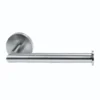 Homebase Toilet Roll Holder Fixed Round - Brushed Steel