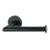 Homebase Toilet Roll Holder Fixed Round - Black