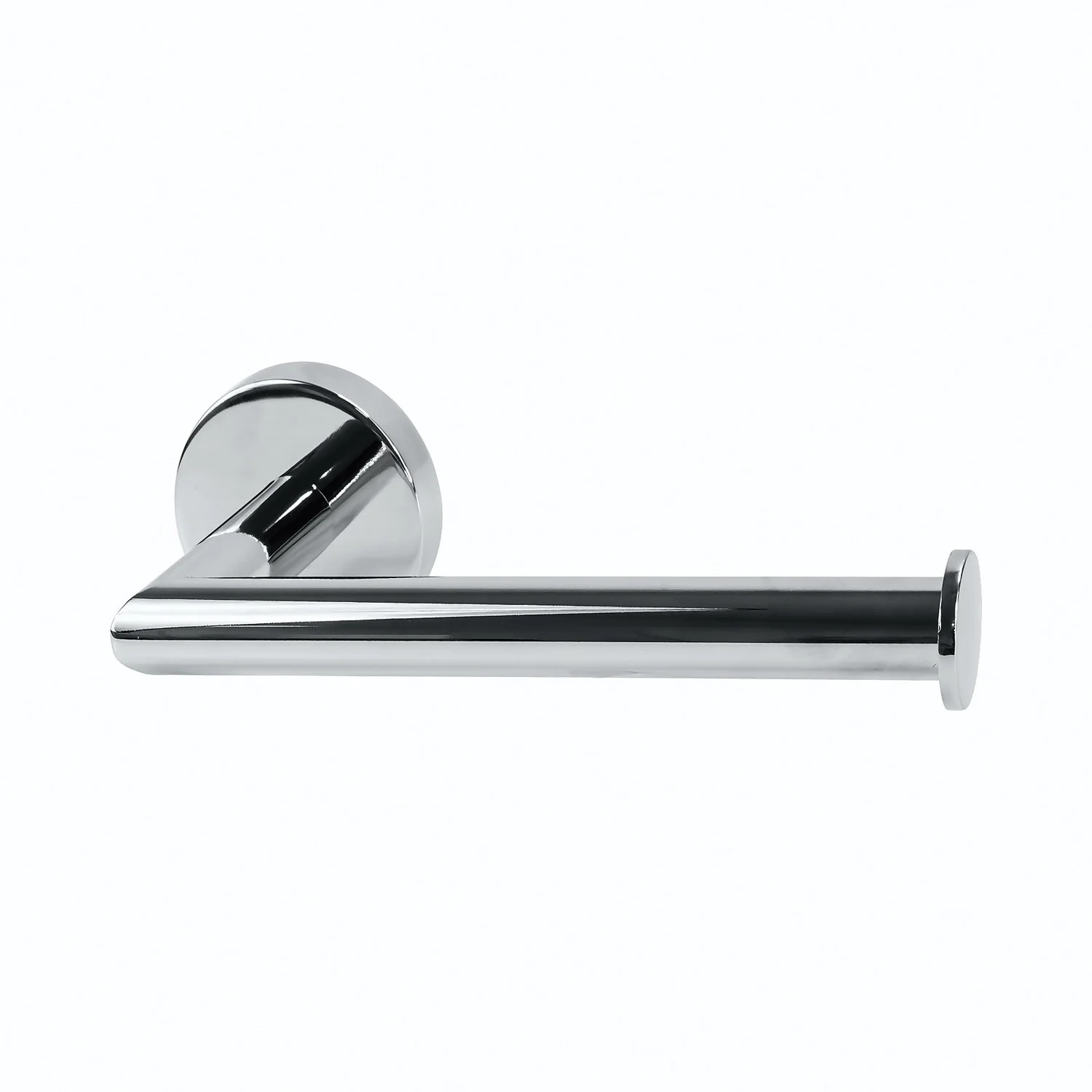 Homebase Toilet Roll Holder Fixed Round - Chrome