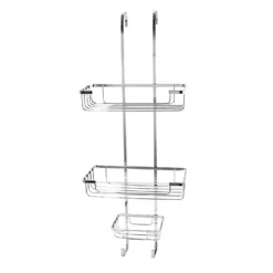 Homebase 3 Tier Shower Basket - Chrome